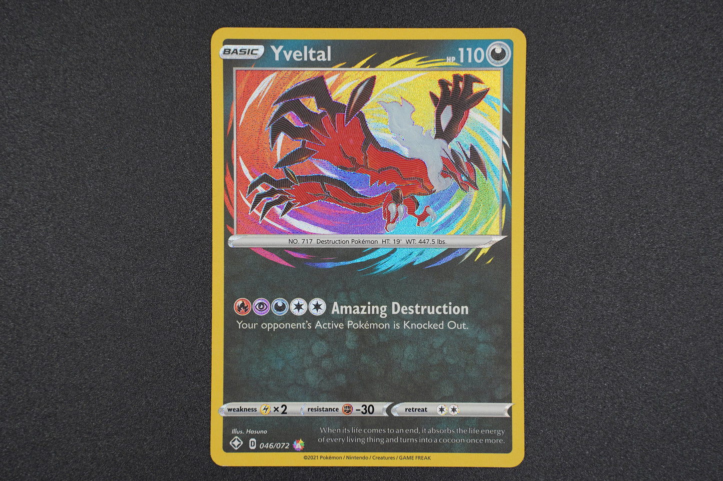 Shining Fates- Yveltal (Amazing Rare)