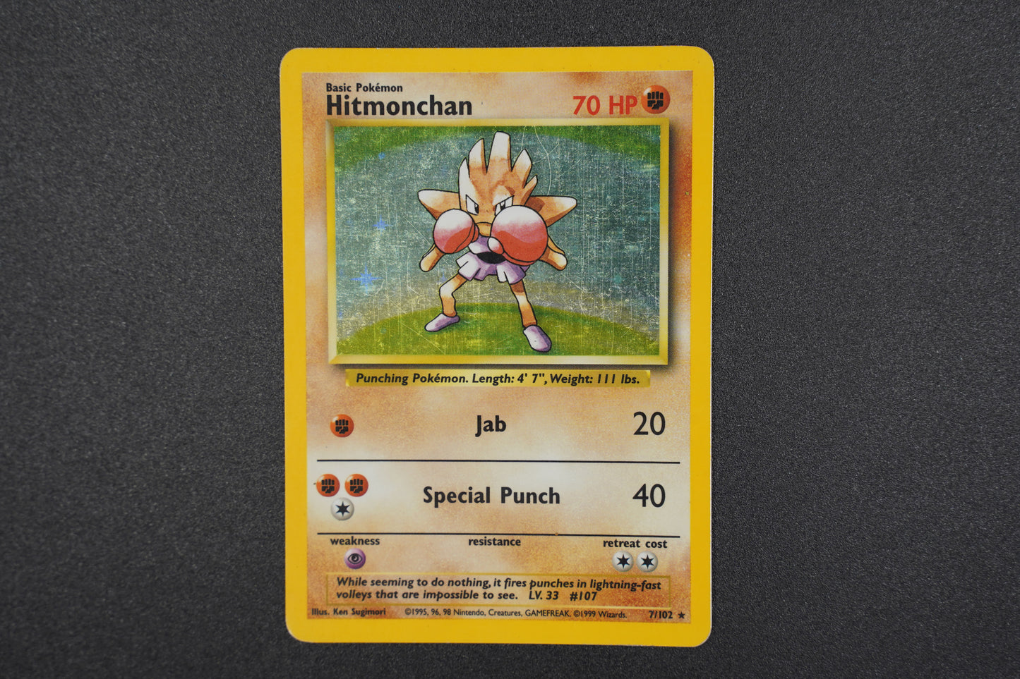 Base Set- Hitmonchan (Holo)