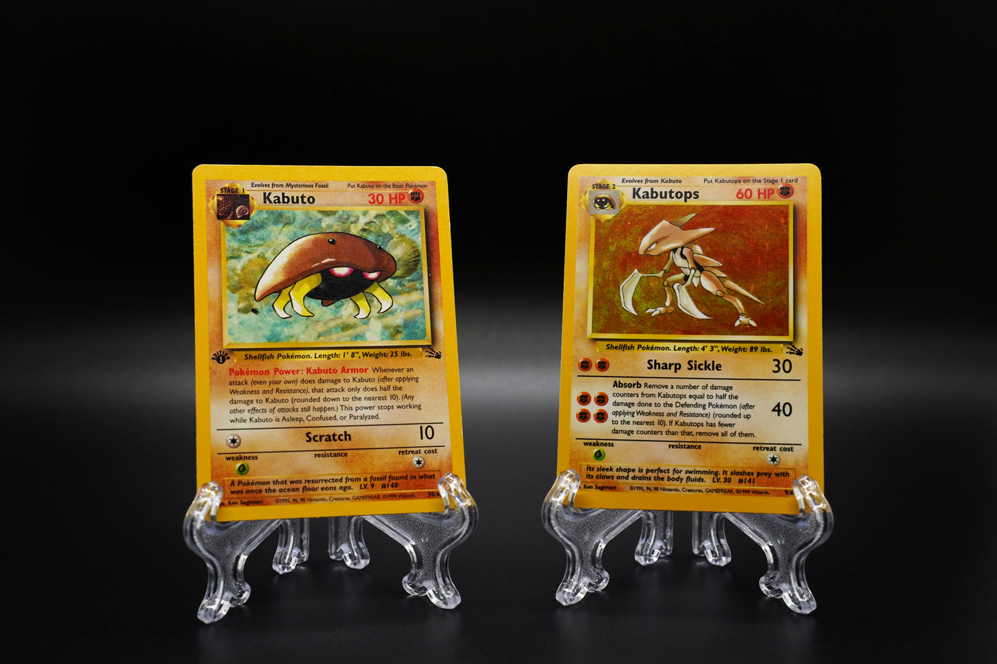 Fossil- Kabuto (1st Edition), Kabutops (Holo)