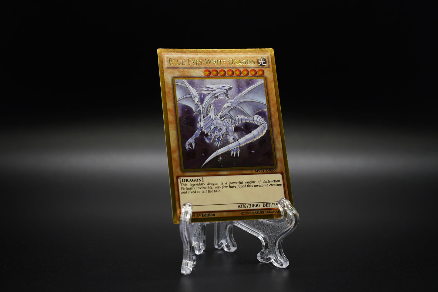 Yu-Gi-Oh- Blue-Eyes White Dragon MVP1-ENG55 Gold Rare 1st ED